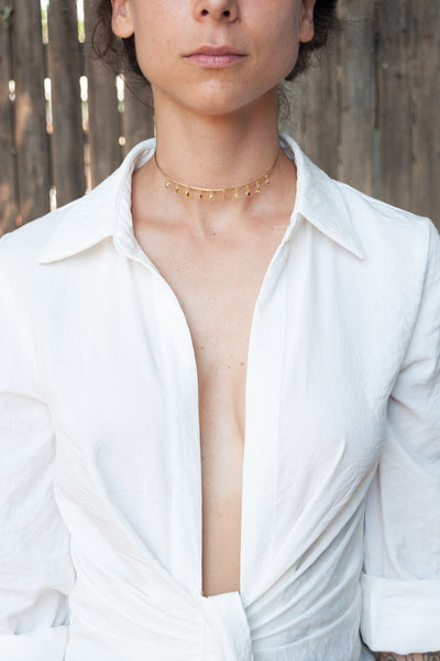 Colored Diamond Choker