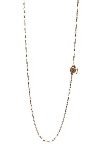 Solid Heart Lock Chain