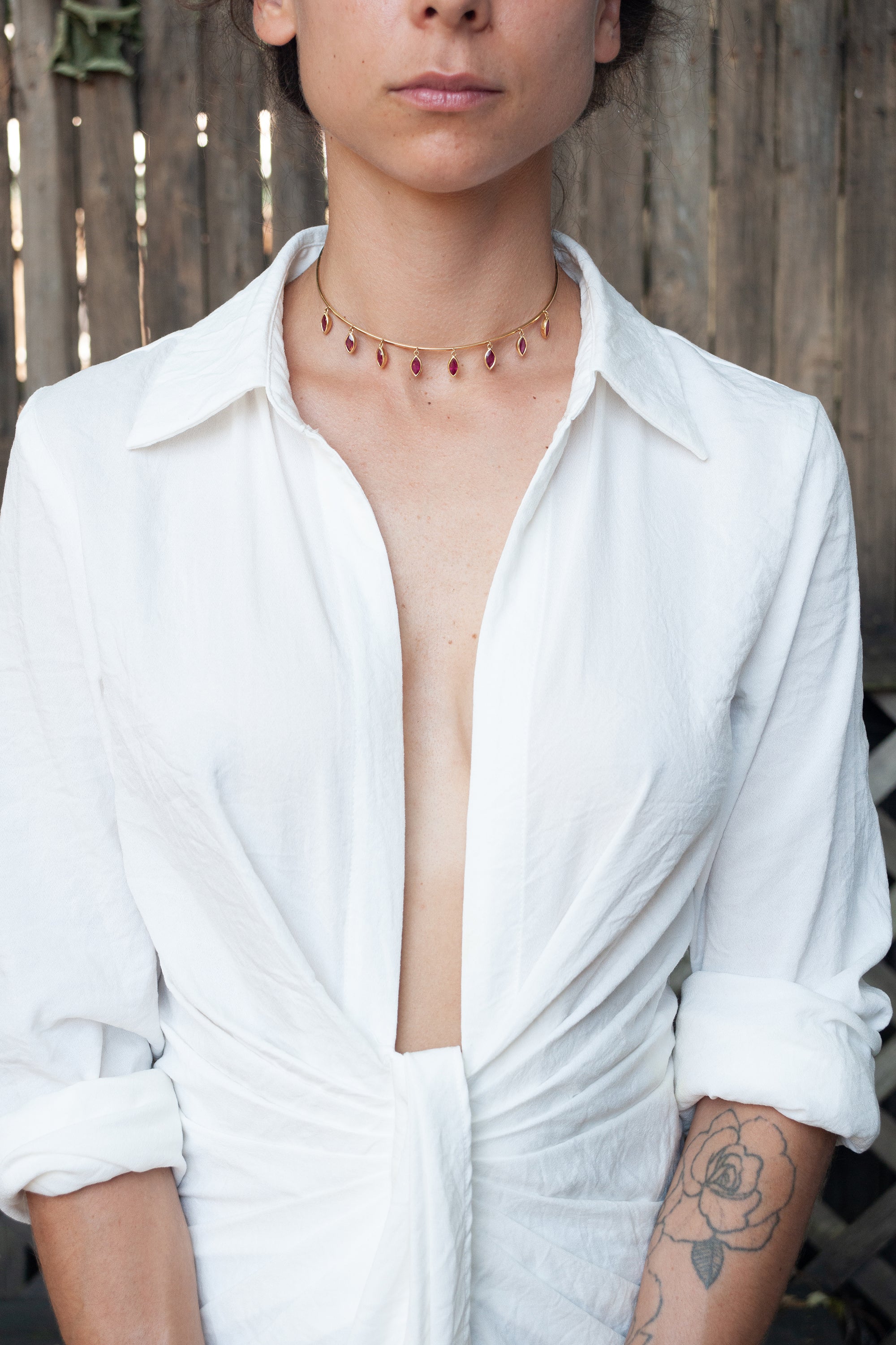 Marquise Ruby Choker