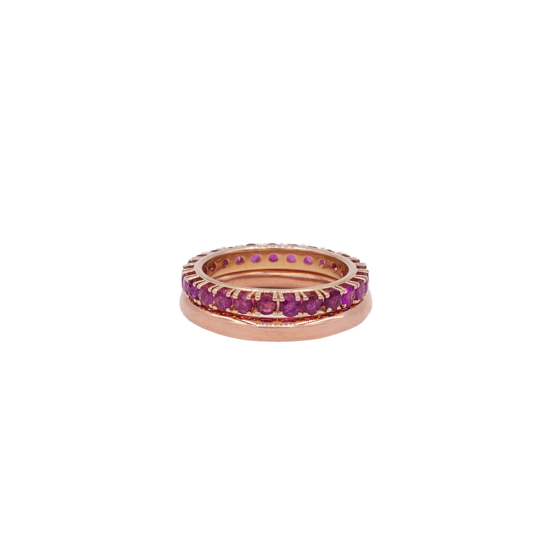 Diamond & Ruby Stackable Ring