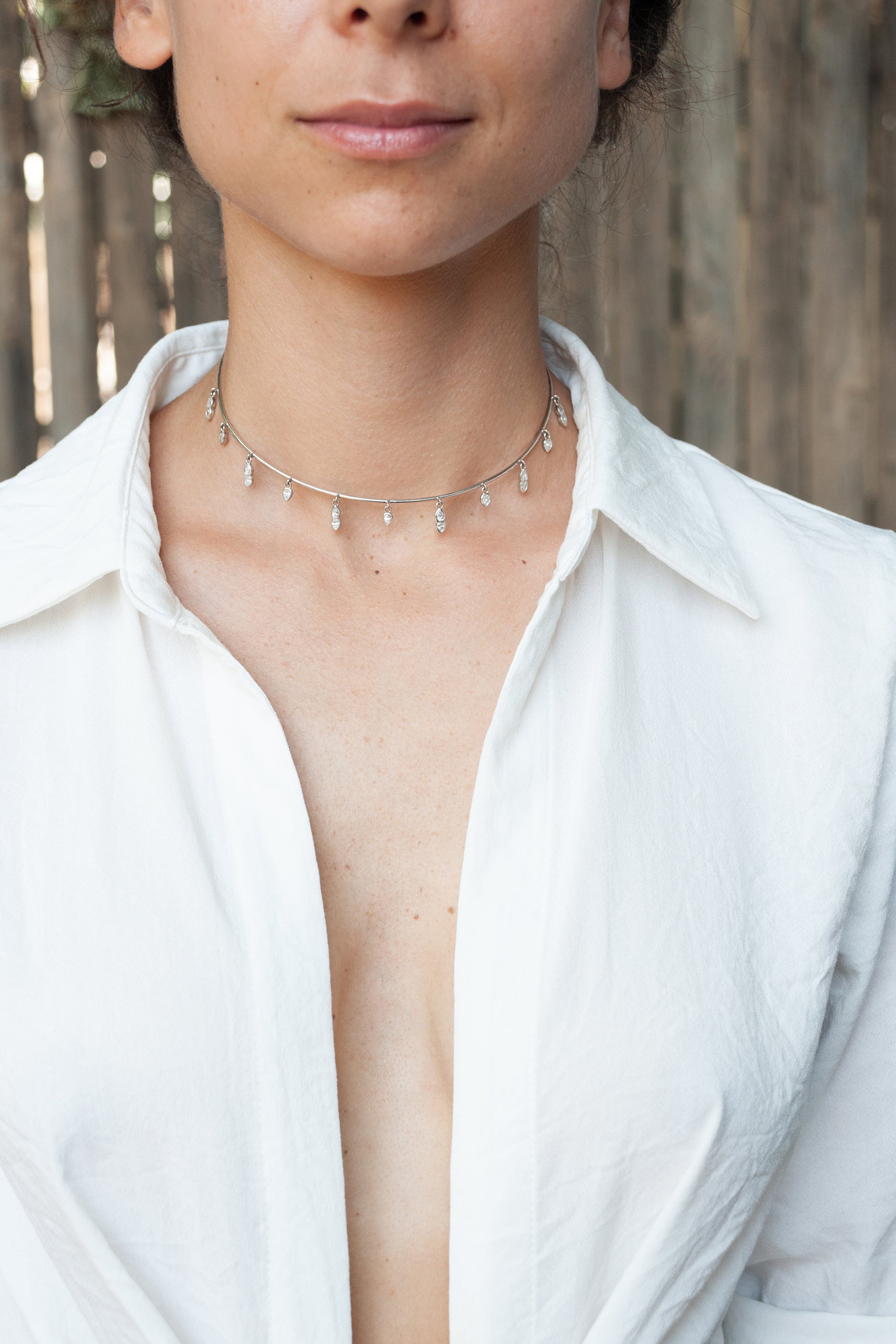 White Diamond Choker