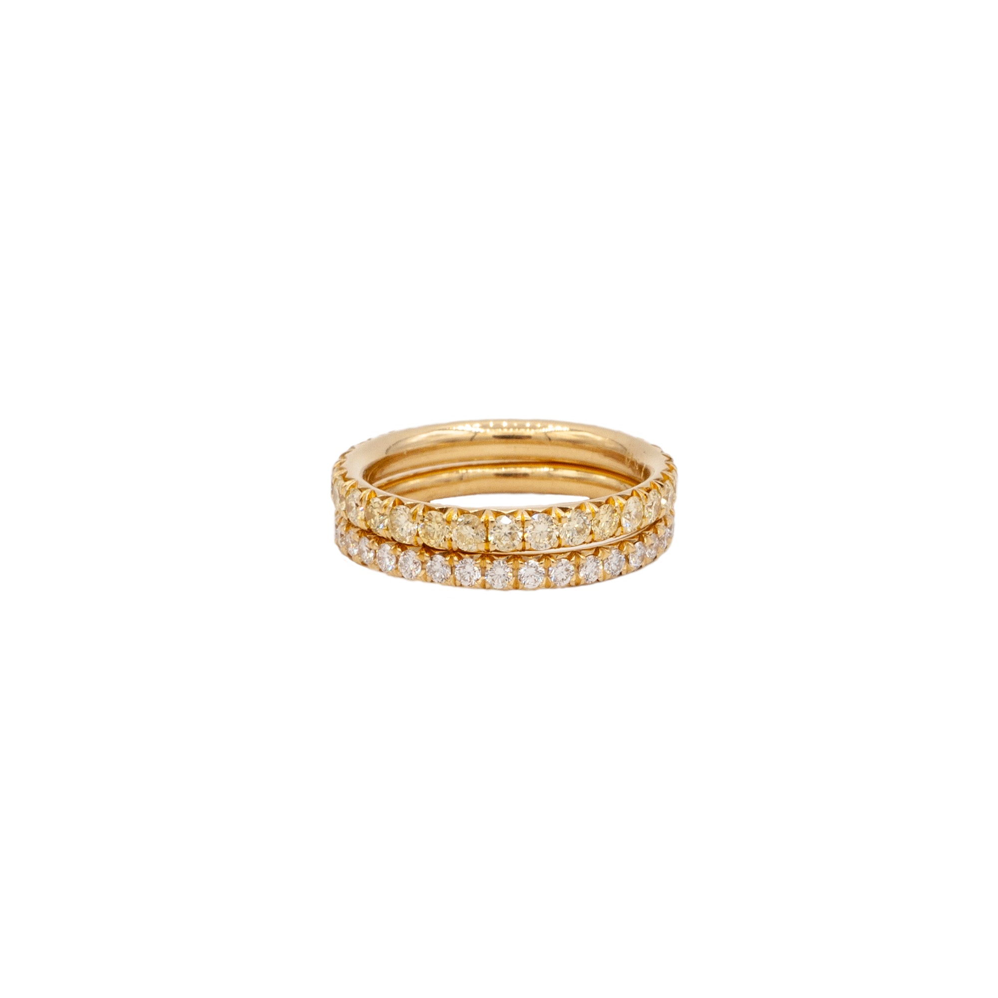 Yellow Diamond Stacking Ring